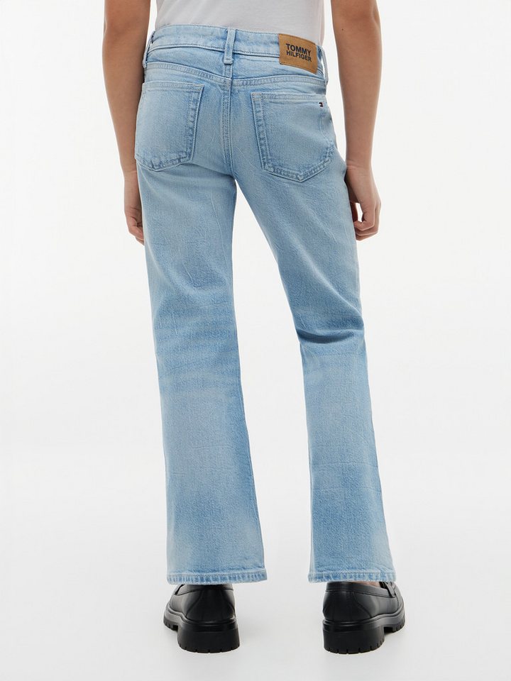 Tommy Hilfiger 5-Pocket-Jeans Flared Fit, aufgesetzte Taschen, Kinder bis 16 Jahre – Bild 4 von 5