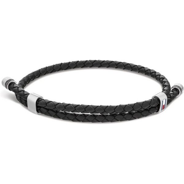 Tommy Hilfiger Armband Schmuck Edelstahl Armschmuck Lederarmband, mit Emaille