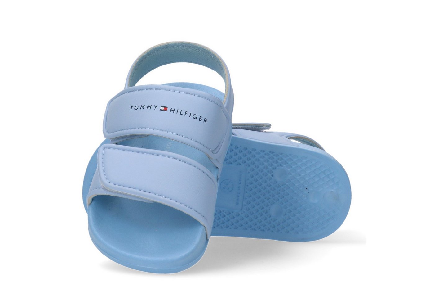 Tommy Hilfiger Badesandale Badeschuh, Wassersandale, Sommerschuh mit Klettverschlüssen – Bild 2 von 4