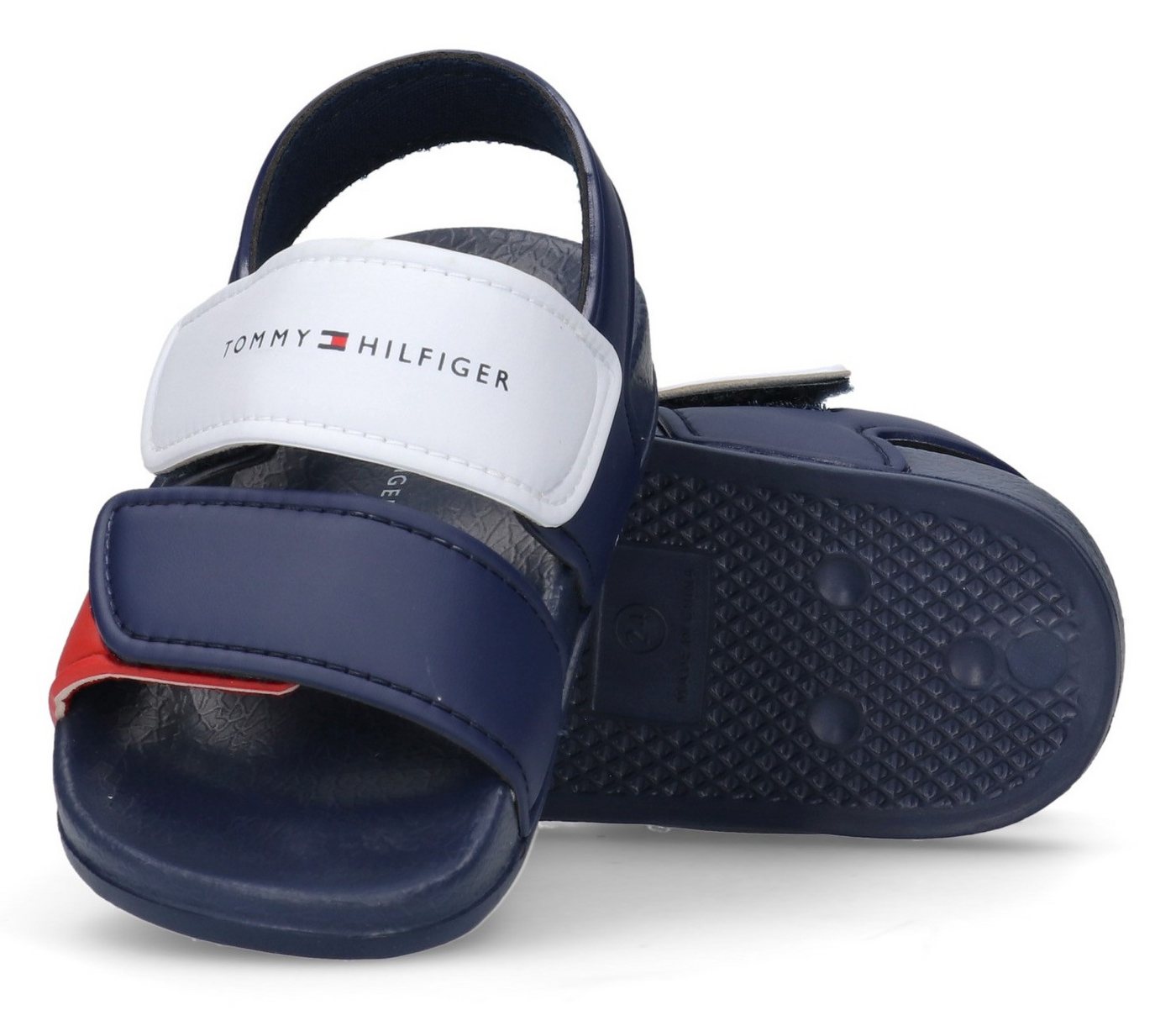 Tommy Hilfiger Badesandale Badeschuh, Wassersandale, Sommerschuh mit Klettverschlüssen – Bild 2 von 4