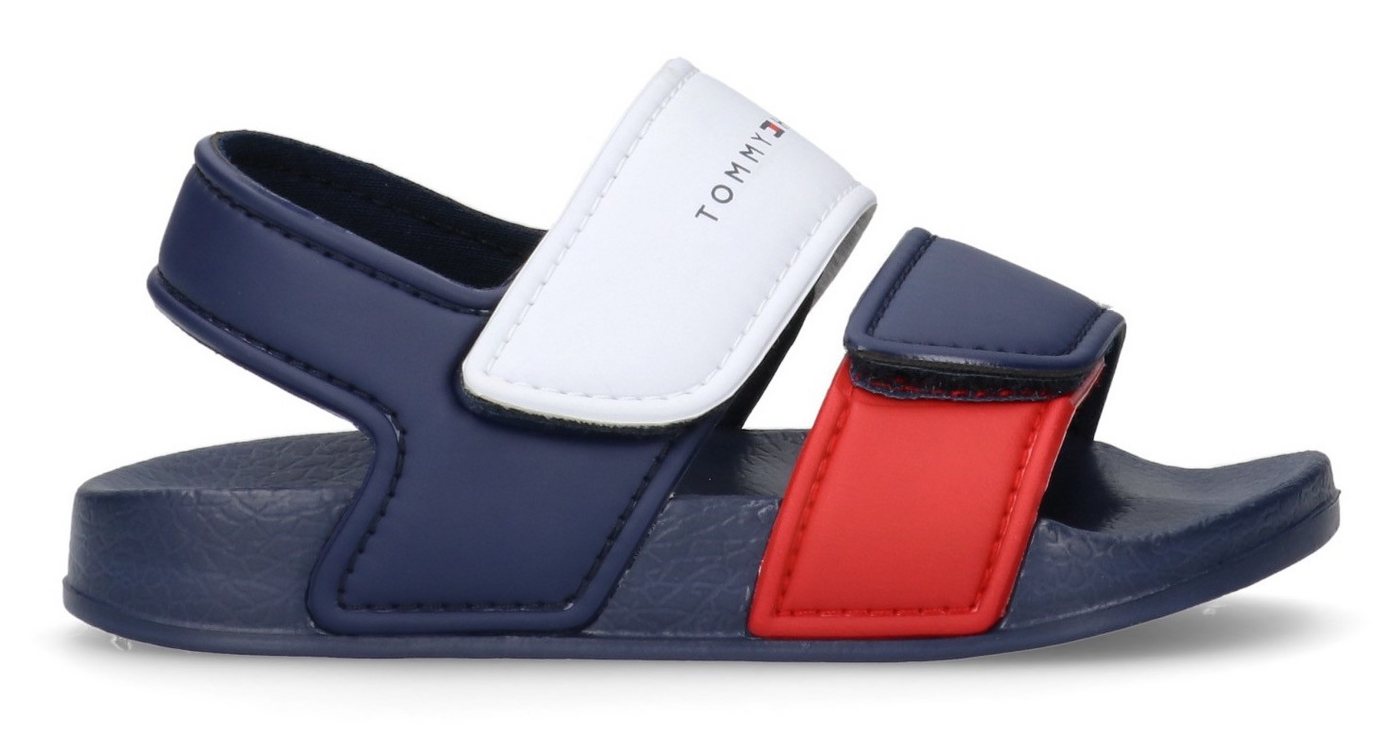 Tommy Hilfiger Badesandale Badeschuh, Wassersandale, Sommerschuh mit Klettverschlüssen – Bild 3 von 4