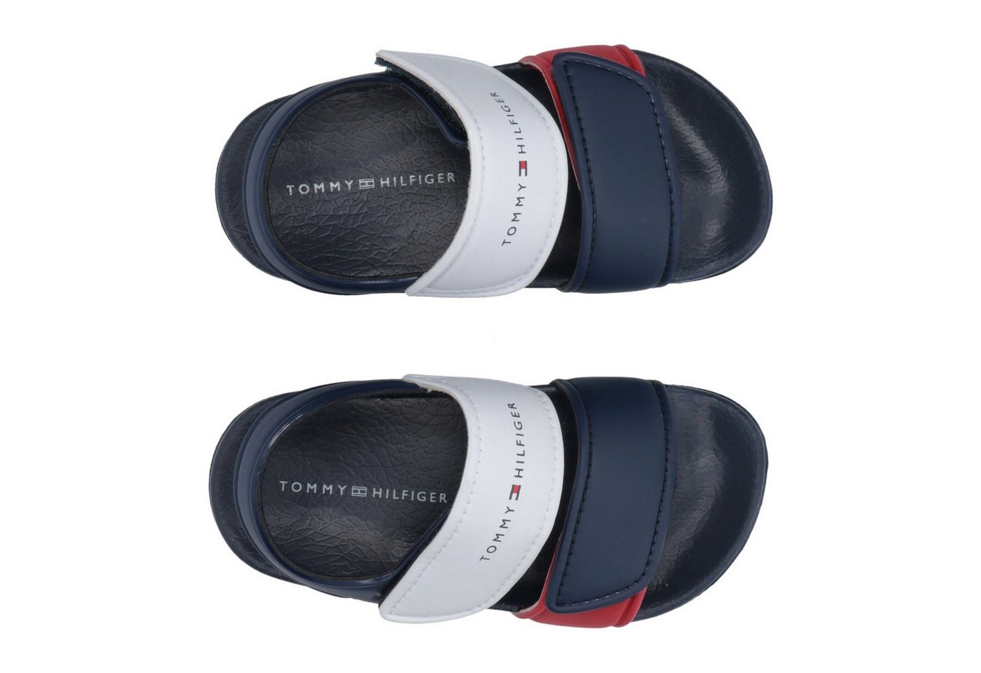 Tommy Hilfiger Badesandale Badeschuh, Wassersandale, Sommerschuh mit Klettverschlüssen – Bild 4 von 4
