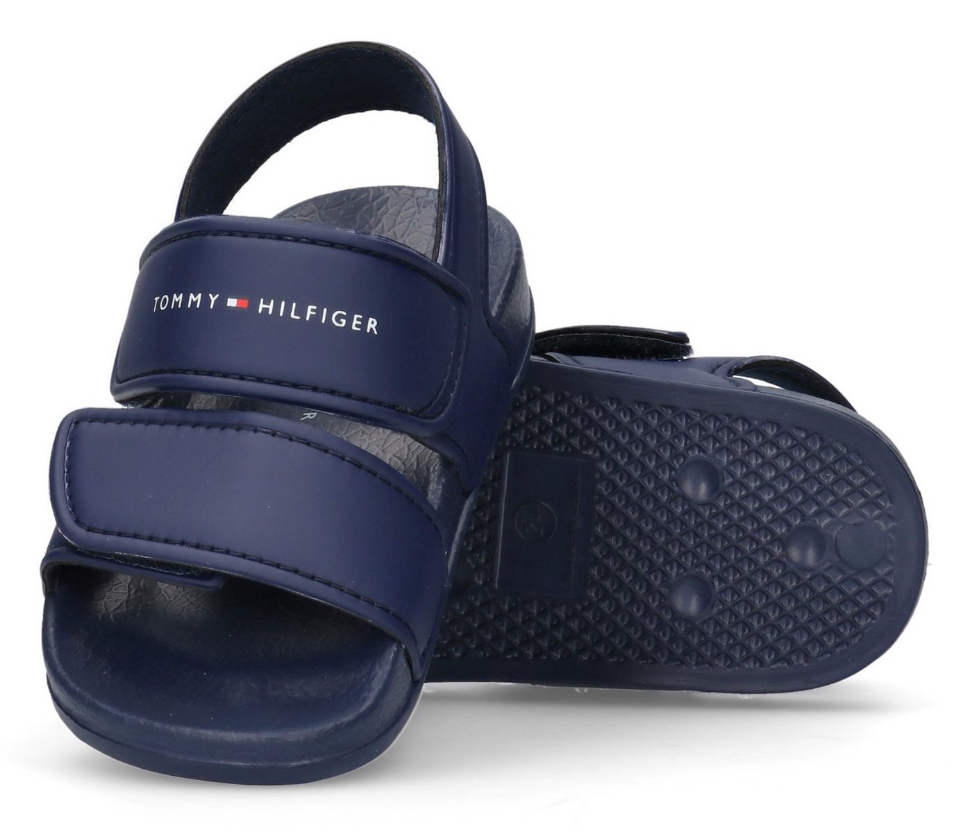 Tommy Hilfiger Badesandale Badeschuh, Wassersandale, Sommerschuh mit Klettverschlüssen – Bild 2 von 4