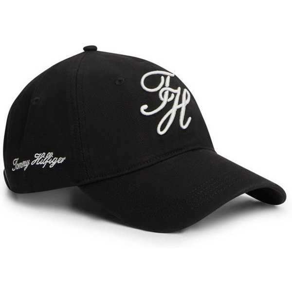 Tommy Hilfiger Baseball Cap TH SCRIPT SOFT 6 PANEL mit Logo-Stickerei, Umfang 58 cm