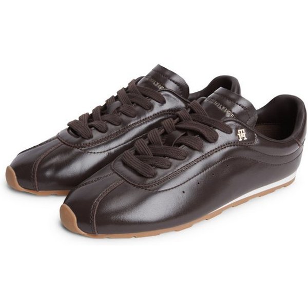 Tommy Hilfiger BELLA SNEAKER LEATHER Sneaker Freizeitschuh, Halbschuh, Schnürschuh im Retro-Look