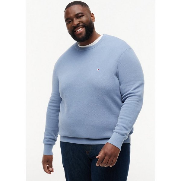Tommy Hilfiger Big & Tall Rundhalspullover ESSENTIAL STRUCTURE CREW NECK Große Größen, regular fit