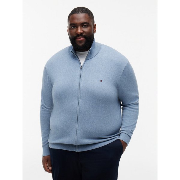 Tommy Hilfiger Big & Tall Strickjacke BT-ESSENTIAL COTTON ZIP THRU-B Großen Größen