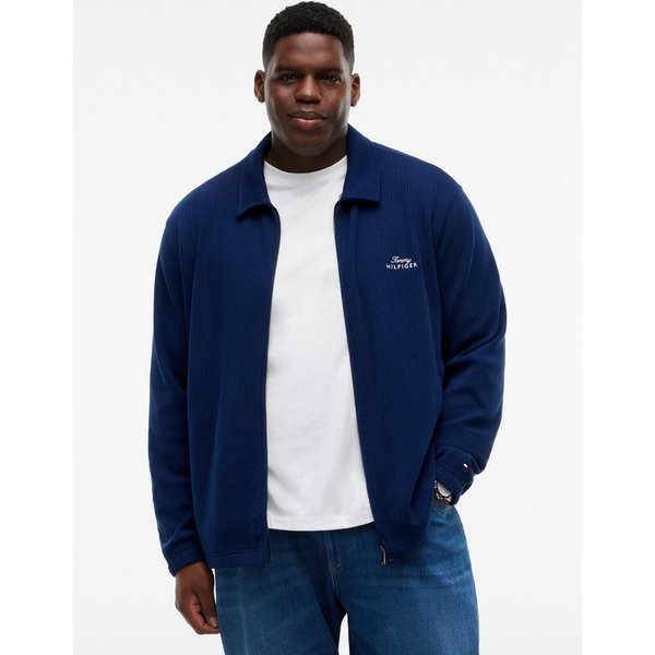 Tommy Hilfiger Big & Tall Strickjacke BT-SUMMER TEXTURE IVY JACKET Große Größen
