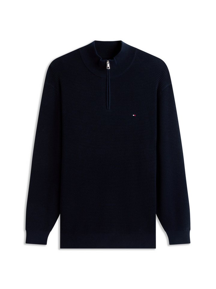 Tommy Hilfiger Big & Tall Strickpullover BT-SEASONAL STRUCTURE ZIP MOCK Große Größen – Bild 5 von 5
