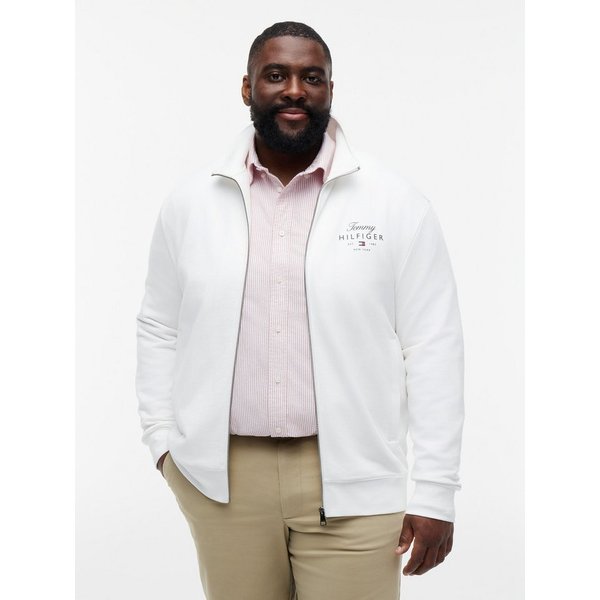 Tommy Hilfiger Big & Tall Sweatjacke BT-SCRIPT STACK STAND COLLAR Große Größen