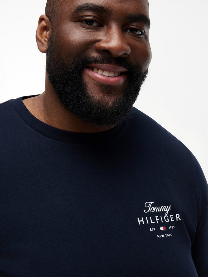 Tommy Hilfiger Big & Tall T-Shirt BT-SCRIPT STACK Große Größen, aus Jersey mit Logo – Bild 3 von 5