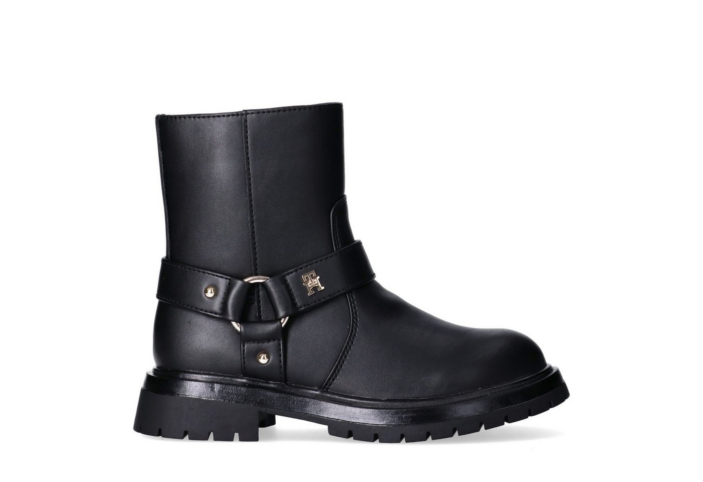 Tommy Hilfiger Bikerboots Biker Boots, Winterboots mit Blockabsatz – Bild 3 von 5