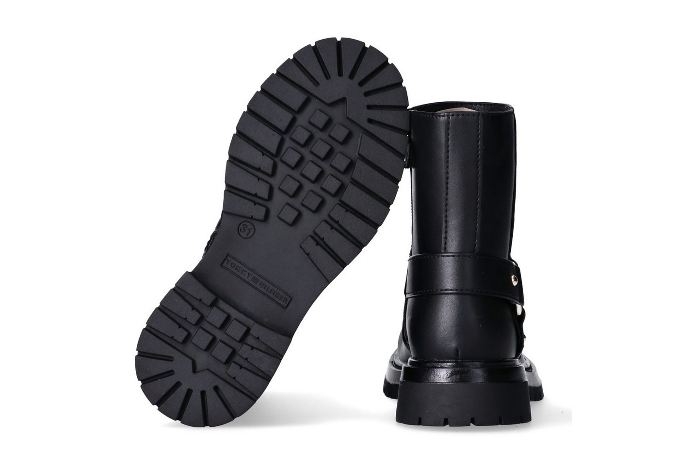 Tommy Hilfiger Bikerboots Biker Boots, Winterboots mit Blockabsatz – Bild 5 von 5