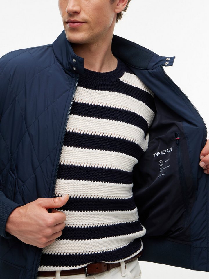 Tommy Hilfiger Blouson PACKABLE QUILTED HARRINGTON mit Stehkragen, wasserabweisendes Finish – Bild 3 von 5