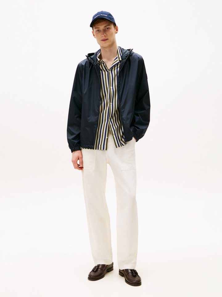 Tommy Hilfiger Blouson RWB HOODED JACKET Freizeitjacke, Übergangsjacke elastische Bündchen, wasserabweisend – Bild 2 von 5