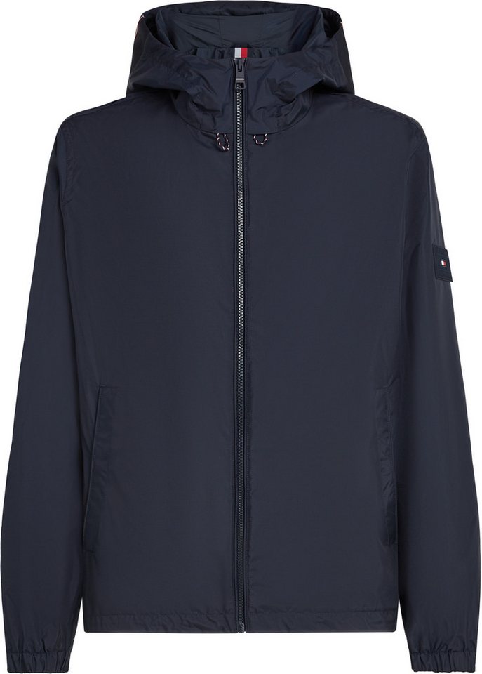 Tommy Hilfiger Blouson RWB HOODED JACKET Freizeitjacke, Übergangsjacke elastische Bündchen, wasserabweisend – Bild 4 von 5