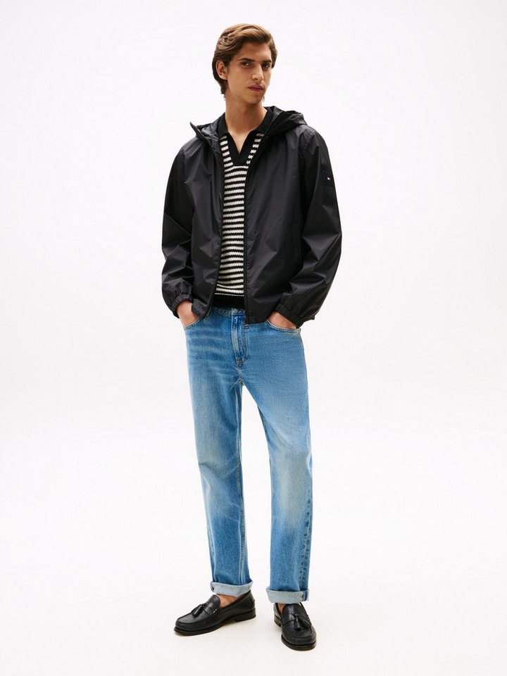 Tommy Hilfiger Blouson RWB HOODED JACKET Freizeitjacke, Übergangsjacke elastische Bündchen, wasserabweisend – Bild 2 von 5
