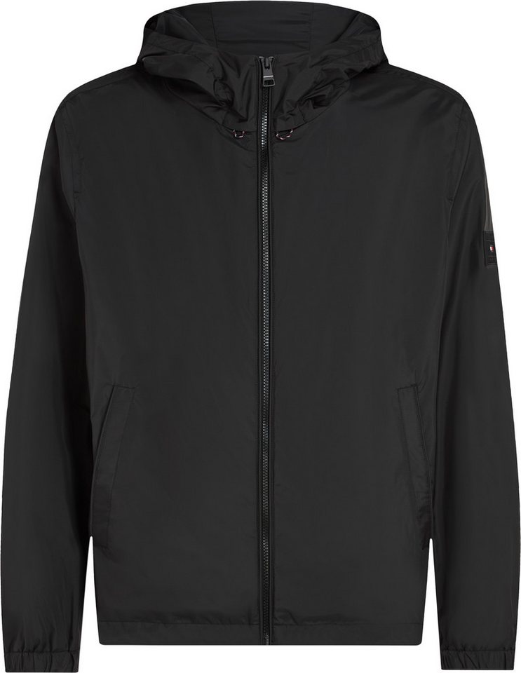 Tommy Hilfiger Blouson RWB HOODED JACKET Freizeitjacke, Übergangsjacke elastische Bündchen, wasserabweisend – Bild 4 von 5