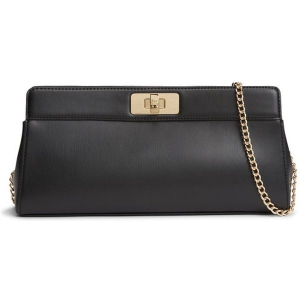 Tommy Hilfiger Clutch TH MODERN CLUTCH, Damen Umhängetasche, Handtasche mit goldfarberem Umhängeriemen