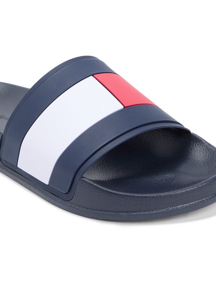 Tommy Hilfiger CORE HILFIGER FLAG POOL SLIDE Pantolette Strandschuh, Flats, Schlupfschuh in typischen Tommy Farben – Bild 2 von 5