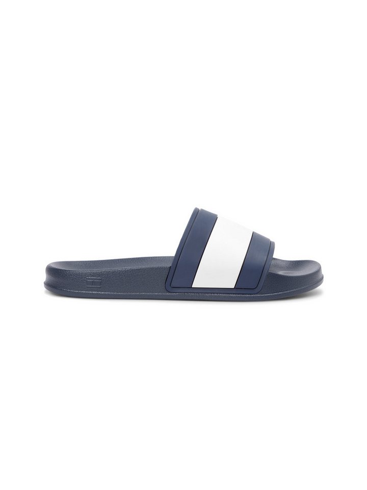 Tommy Hilfiger CORE HILFIGER FLAG POOL SLIDE Pantolette Strandschuh, Flats, Schlupfschuh in typischen Tommy Farben – Bild 4 von 5