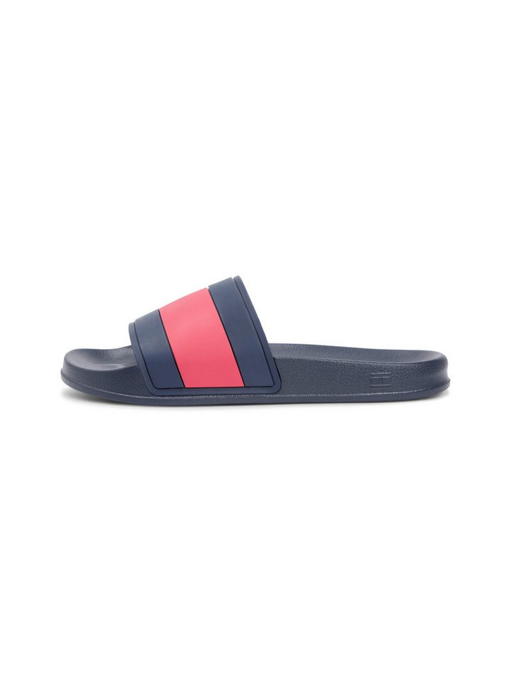 Tommy Hilfiger CORE HILFIGER FLAG POOL SLIDE Pantolette Strandschuh, Flats, Schlupfschuh in typischen Tommy Farben – Bild 5 von 5
