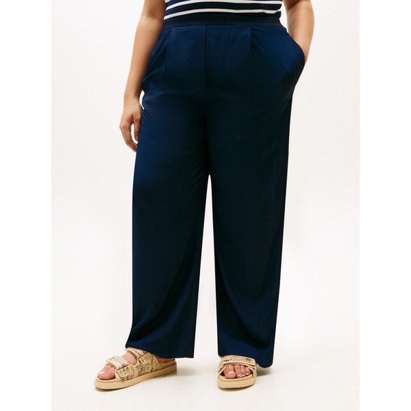 Tommy Hilfiger Curve Anzughose CRV VIS TWILL PULL ON STR PANTS in großen Größen