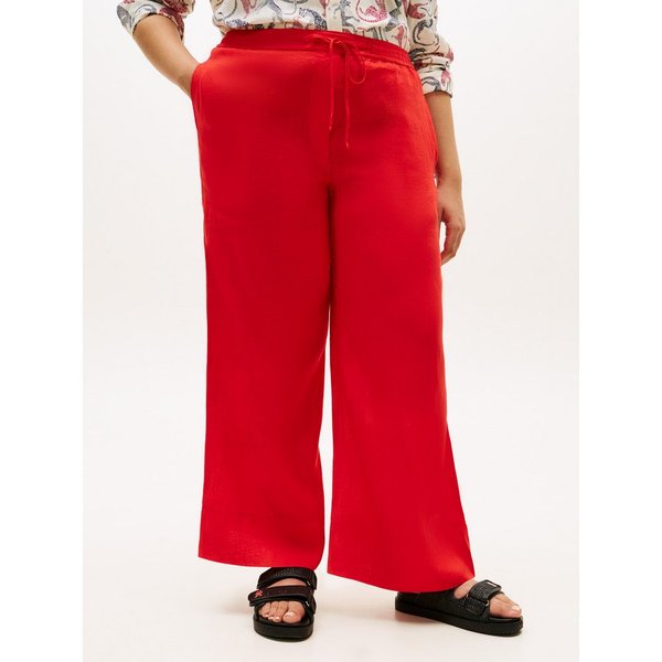 Tommy Hilfiger Curve Stoffhose CRV ESS LINEN PULL ON PANTS in großen Größen