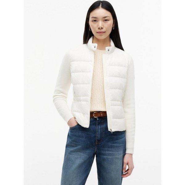 Tommy Hilfiger Daunenjacke LW DOWN KNIT MIX JACKET Stehkragen, Materialmix mit Steppqualität