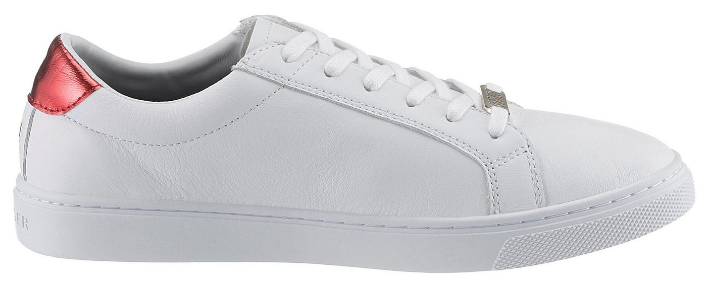 Tommy Hilfiger ESSENTIAL SNEAKER Sneaker, Freizeitschuh, Halbschuh, Schnürer, Kontrastbesatz an der Ferse – Bild 4 von 5