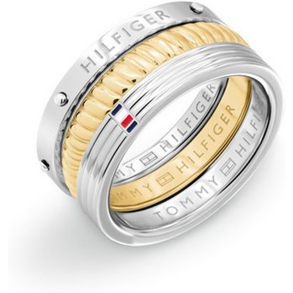 Tommy Hilfiger Fingerring Feminine Rope (Set, 3-tlg), Emaille