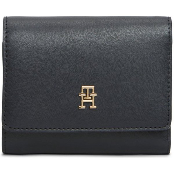 Tommy Hilfiger Geldbörse TH ICON TRIFOLD, Damen Geldbeutel, Portemonnaie mit TH-Logo-Schmuckelement