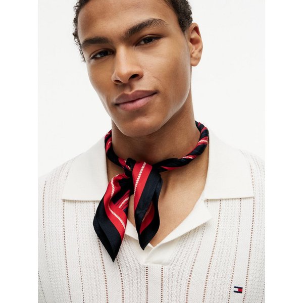 Tommy Hilfiger Halstuch TH NAUTICAL SILK SCARF, aus reiner Seide