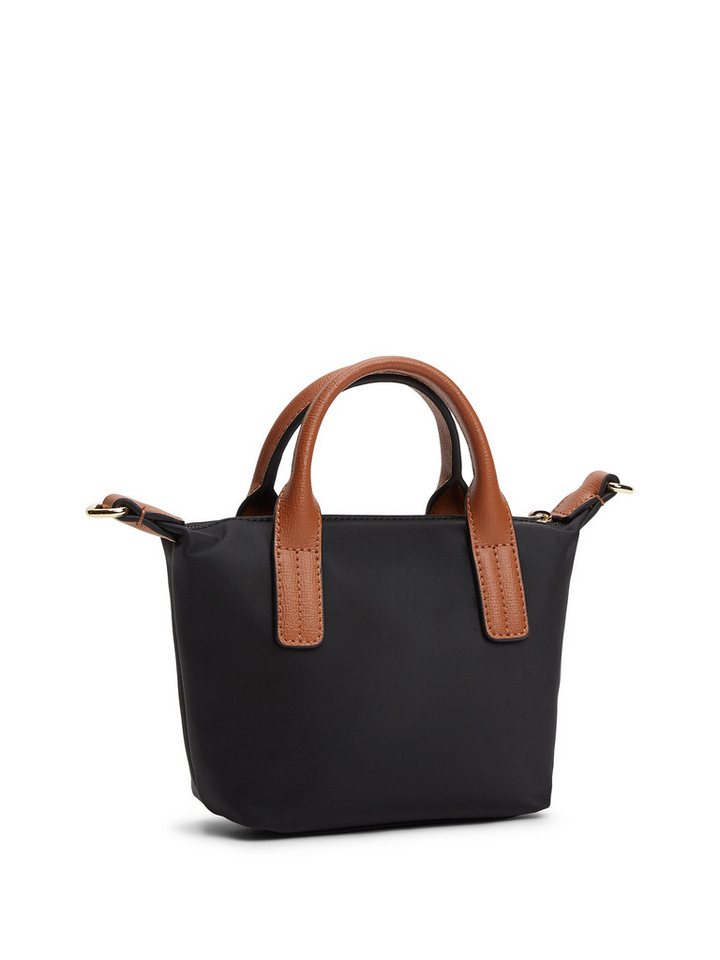 Tommy Hilfiger Handtasche POPETTE MICRO TOTE, Damen Umhängetasche, Schultertasche im Kontrastlook – Bild 3 von 5