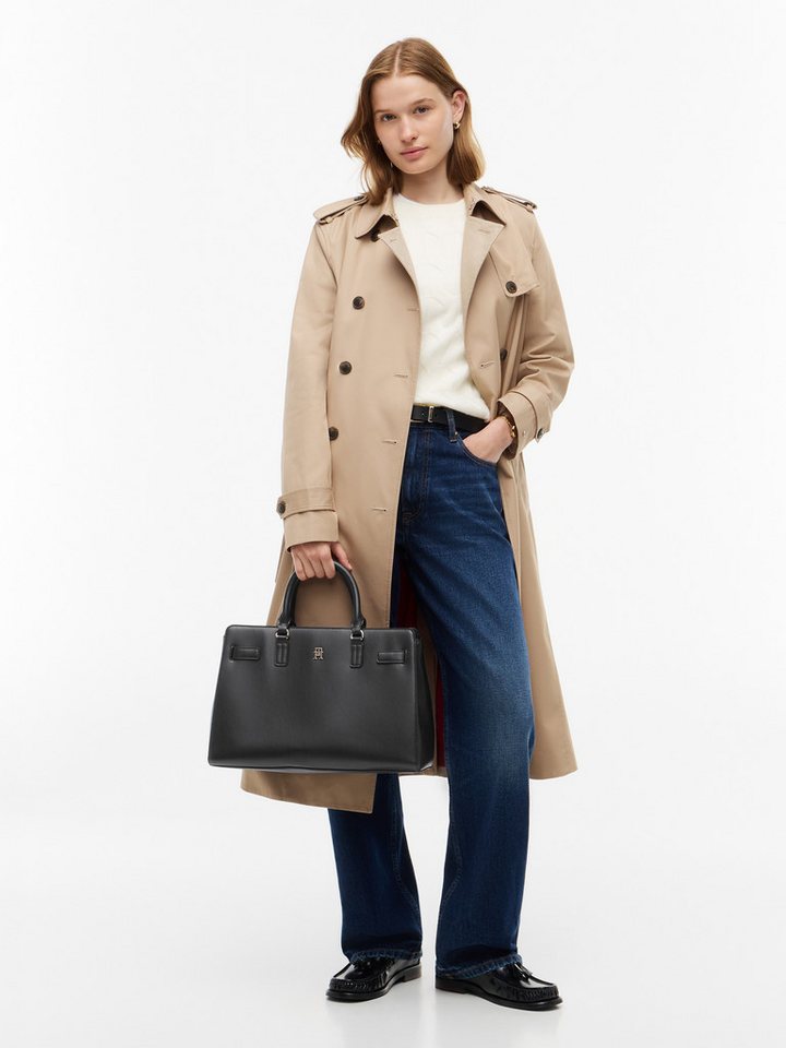 Tommy Hilfiger Handtasche TH JOY SATCHEL, Damen Schultertasche, Umhängetasche mit TH-Logo – Bild 2 von 5