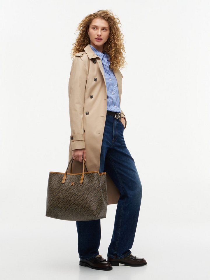 Tommy Hilfiger Handtasche TH MONOPLAY SATCHEL, Damen Umhängetasche, Schultertasche mit Allover-TH-Logoprint – Bild 2 von 5