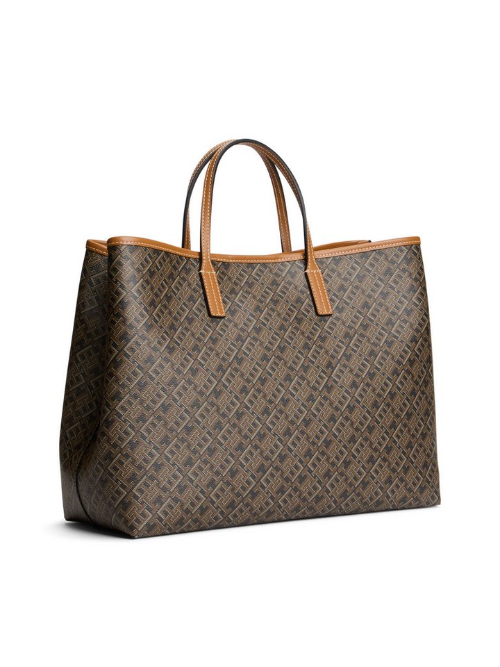 Tommy Hilfiger Handtasche TH MONOPLAY SATCHEL, Damen Umhängetasche, Schultertasche mit Allover-TH-Logoprint – Bild 3 von 5