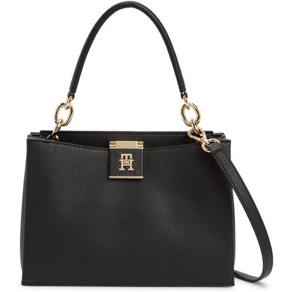 Tommy Hilfiger Henkeltasche TH HER TOTE, Damen Schultertasche, Henkeltasche mit TH-Logo