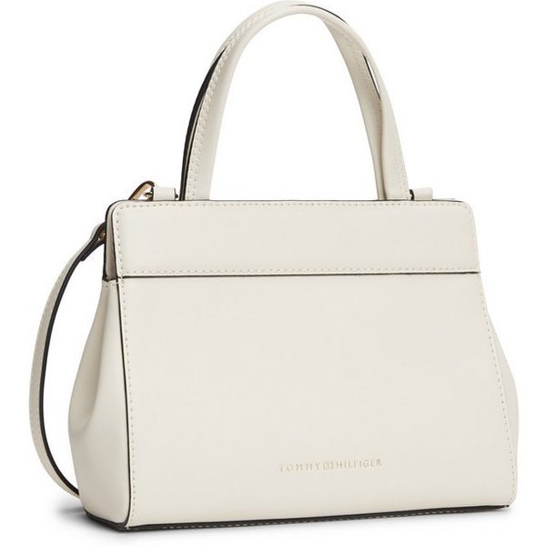 Tommy Hilfiger Henkeltasche TH MODERN MINI SATCHEL, Damen Handtasche, Umhängetasche Schultertasche mit Piping