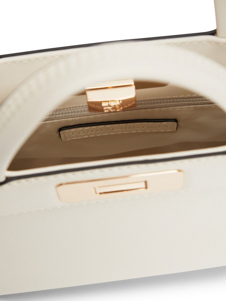 Tommy Hilfiger Henkeltasche TH MODERN MINI SATCHEL, Damen Handtasche, Umhängetasche Schultertasche mit Piping – Bild 5 von 5
