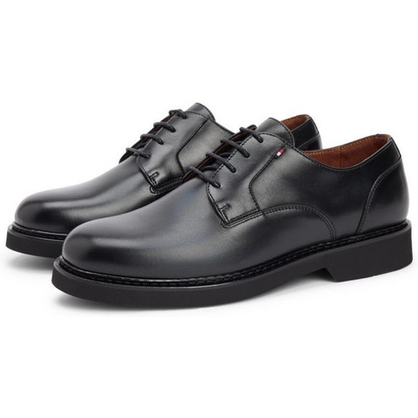 Tommy Hilfiger HILIFGER ULTRALIGHT LHT SHOE Schnürschuh Blockabsatz, Festtagsschuh, Abendschuh mit Flaggen-Label