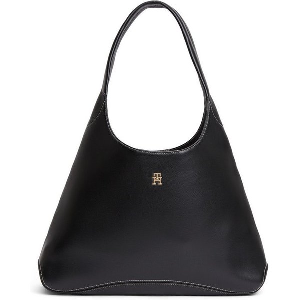 Tommy Hilfiger Hobo TH EVERYDAY HOBO, Damen Schultertasche, Umhängetasche mit TH-Logoemblem