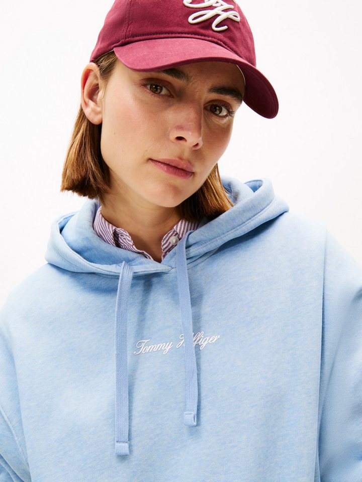 Tommy Hilfiger Kapuzensweatshirt CLASSIC SCRIPT FLEECE HOODIE – Bild 2 von 5