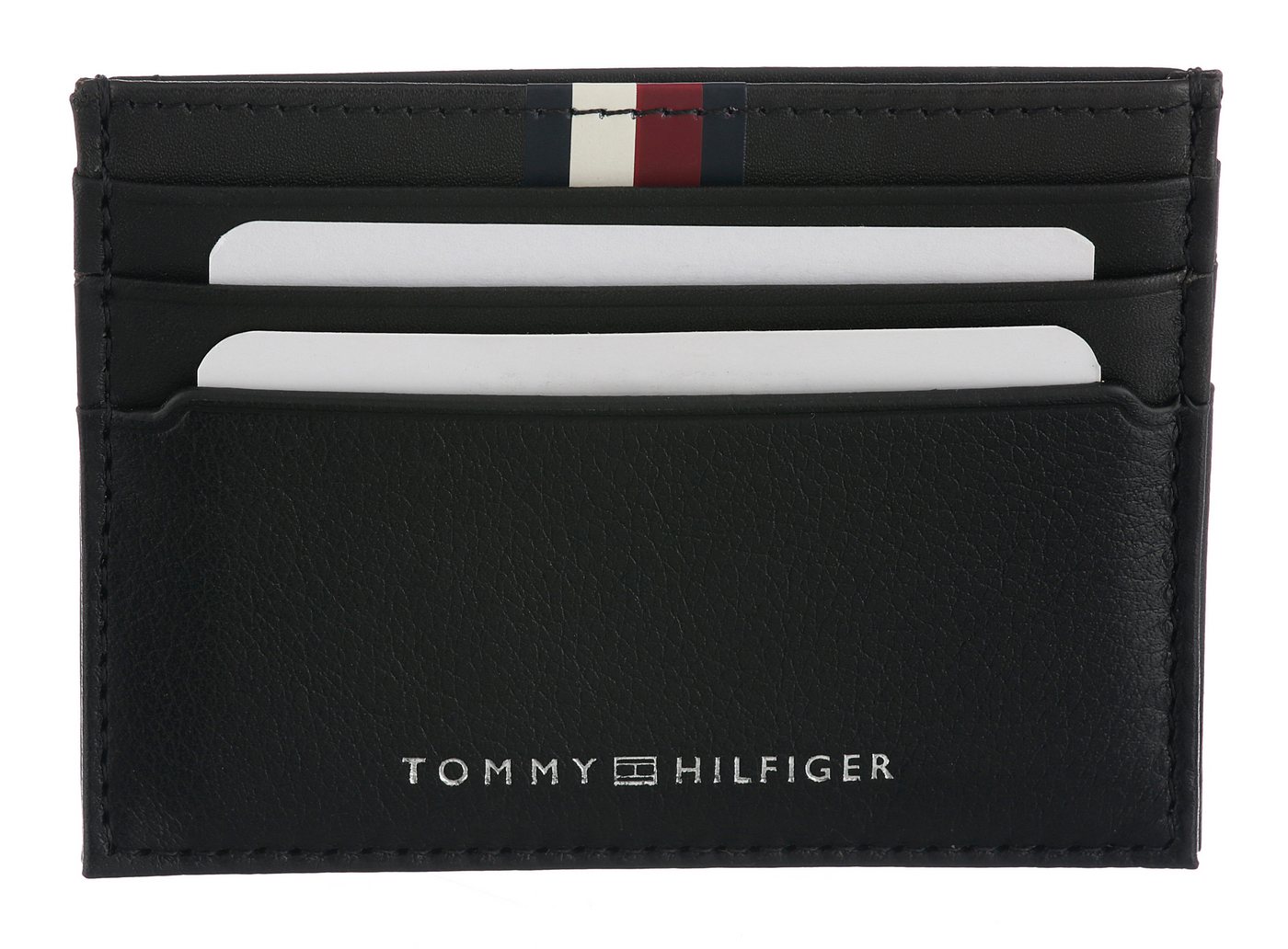 Tommy Hilfiger Kartenetui TH PREM LEA CC HOLDER, Unisex Geldbeutel, Portemonnaie mit Logo-Schriftzug – Bild 3 von 3