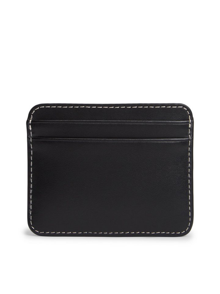 Tommy Hilfiger Kartenetui TH SCRIPT LEATHER CC HOLDER, Unisex Minigeldbeutel, Portemonnaie mit TH-Schmucklogo – Bild 2 von 4
