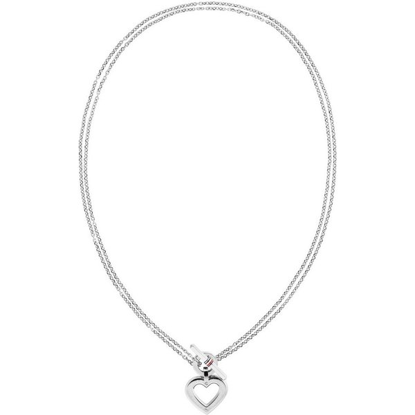 Tommy Hilfiger Kette mit Anhänger TOGGLE HEART, mit Emaille