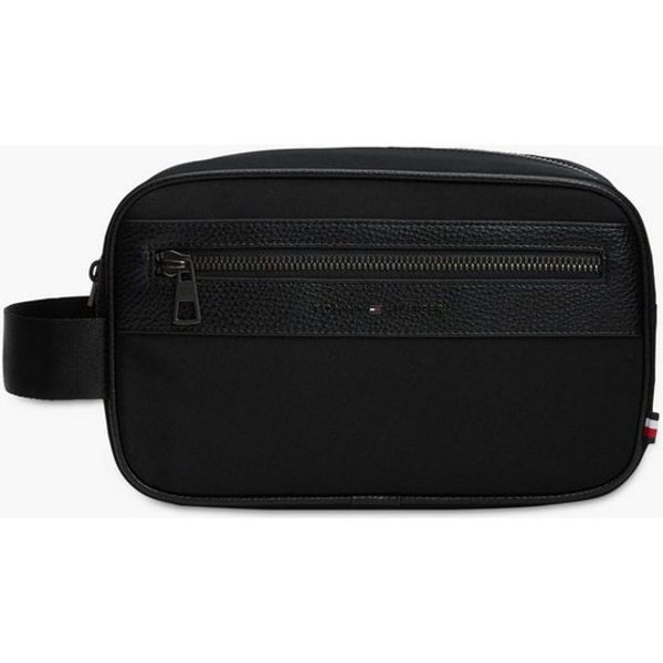 Tommy Hilfiger Kulturbeutel TH REPREVE WASHBAG, Unisex Kulturtasche, Waschbeutel, Minibag mit Logoschriftzug