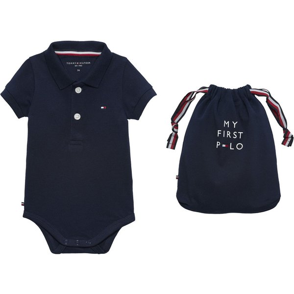 Tommy Hilfiger Kurzarmbody POLO BODY GIFTPACK (Set, 2-tlg) für Babys, mit Geschenkbeutel
