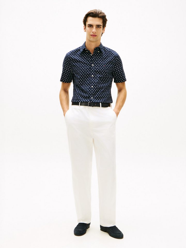 Tommy Hilfiger Kurzarmhemd FLEX POPLIN PRINT Regular Fit – Bild 3 von 5