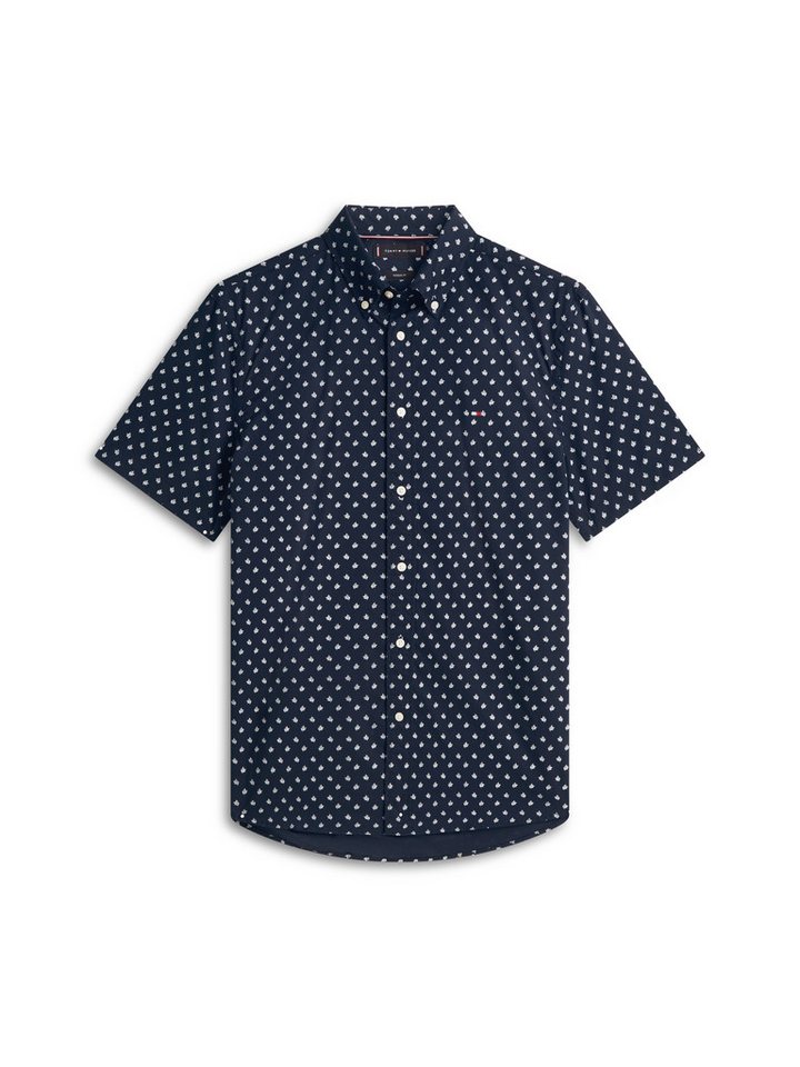 Tommy Hilfiger Kurzarmhemd FLEX POPLIN PRINT Regular Fit – Bild 4 von 5